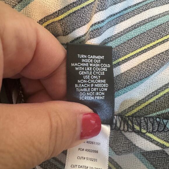 Torrid Striped Dress Sz 4X Pullover Pockets A-Line Midi Short Sleeve Casual - Picture 9 of 10